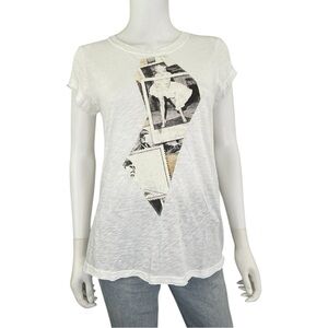 Michael Stars NWT White Graphic Tee Size O/S